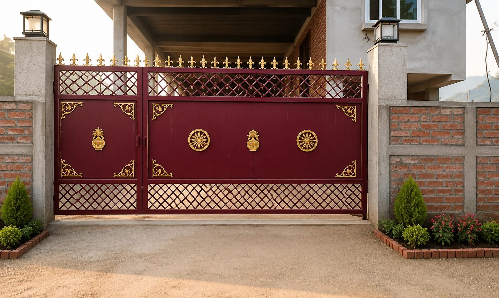 Ornamental mild steel gate design by FabSteel